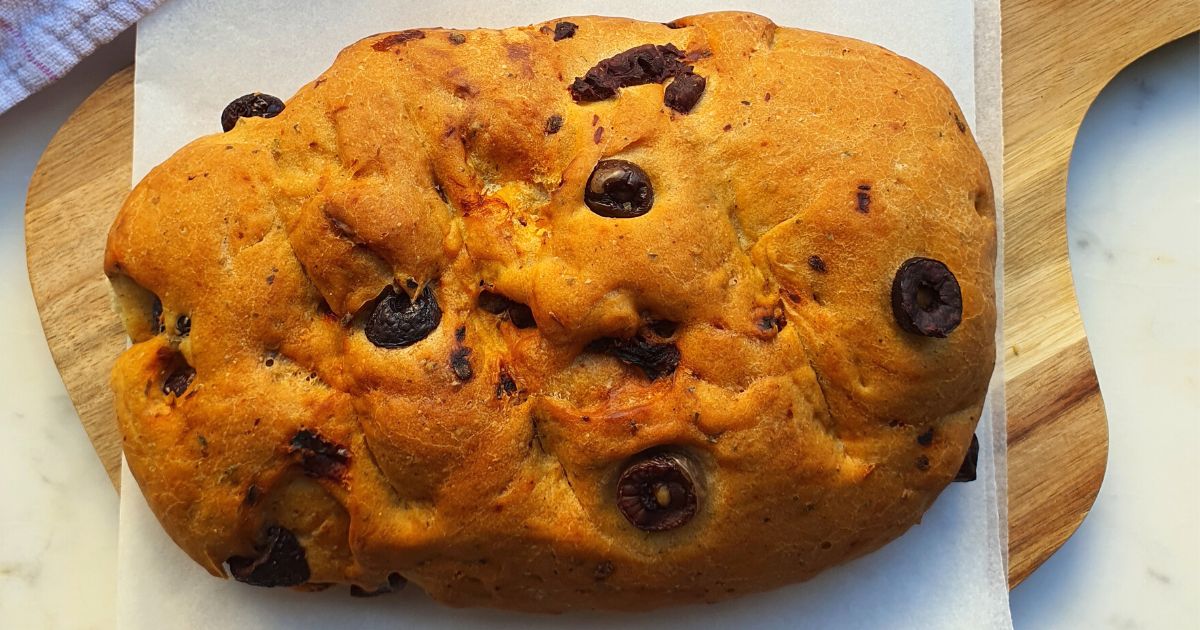 Easy Homemade Olive Bread Greek Appetite